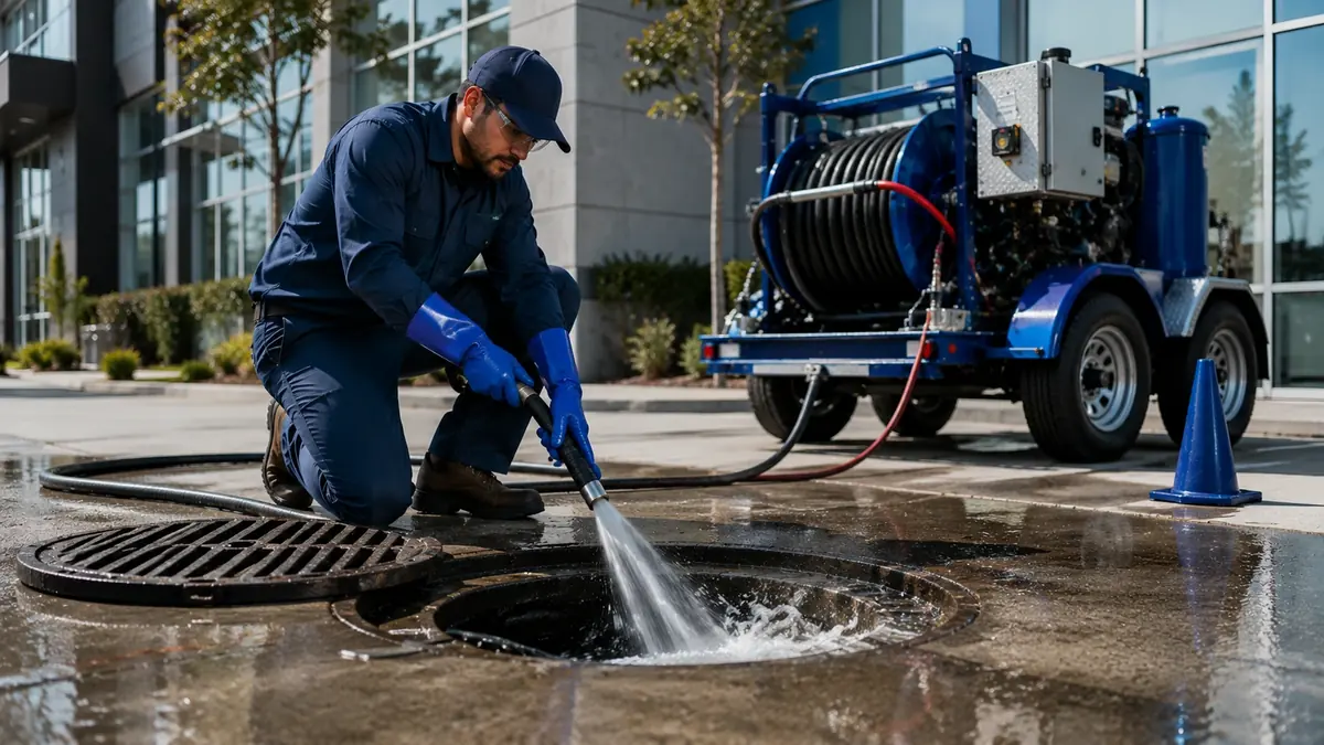 Commercial Hydro Jet Drain Cleaning in Sugarloaf
