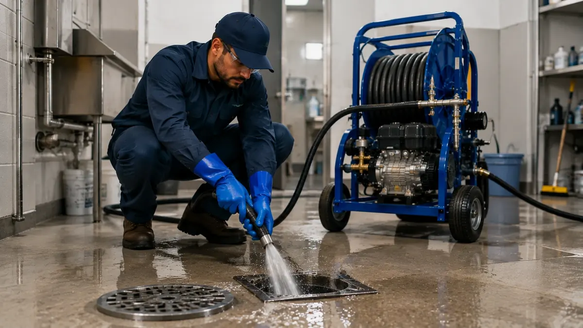 Floor Drain Hydro Jet Cleaning in Sugarloaf