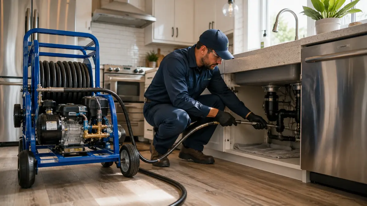 Kitchen Drain Hydro Jetting in Sugarloaf