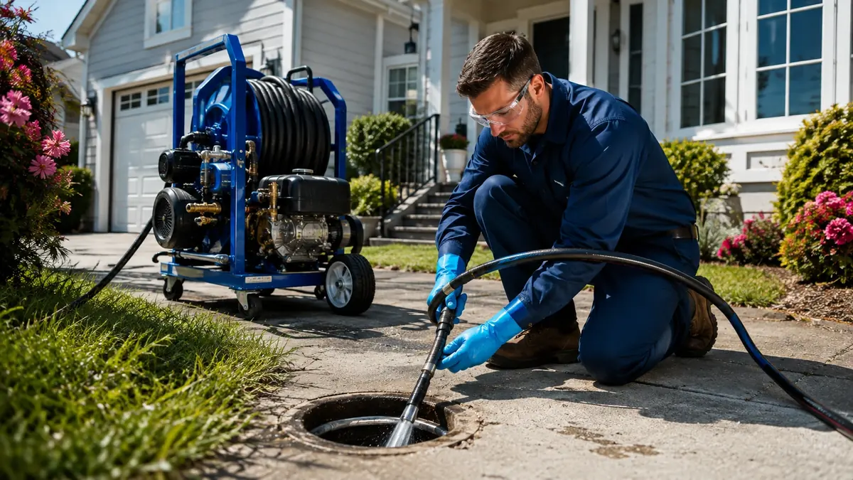 Residential Hydro Jet Drain Cleaning in Sugarloaf
