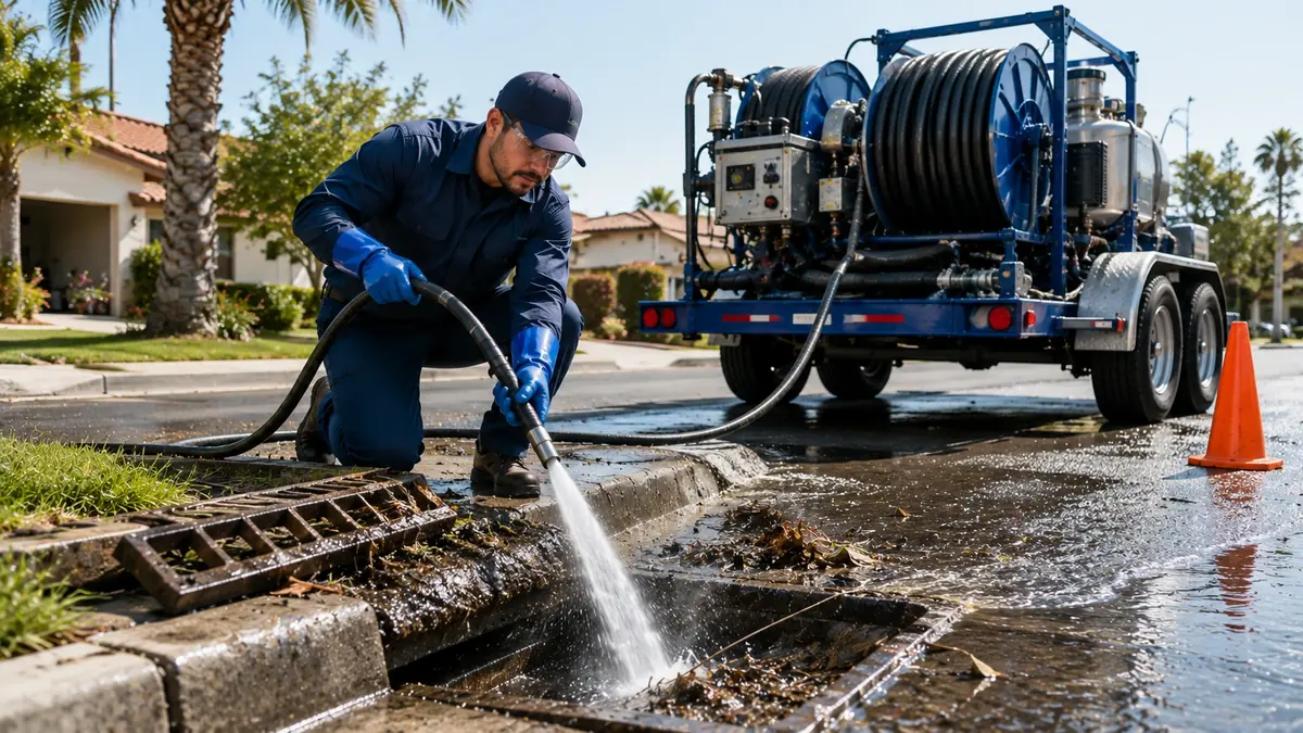 Storm Drain Hydro Jet Cleaning in Sugarloaf